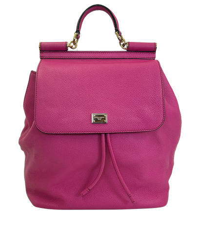 Mochila Sicily, 320&euro;, Bolso, Rosa, Animal - Piel, Vista frontal